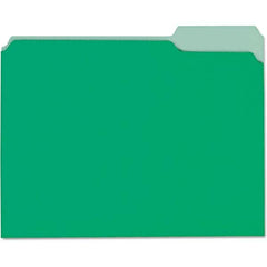 UNIVERSAL - File Folders, Expansion Folders & Hanging Files Folder/File Type: File Folders with Top Tab Color: Green - Caliber Tooling