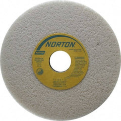 Norton - 7" Diam x 1-1/4" Hole x 1/2" Thick, H Hardness, 46 Grit Surface Grinding Wheel - Aluminum Oxide, Type 1, Coarse Grade, 3,600 Max RPM, Vitrified Bond, No Recess - Caliber Tooling