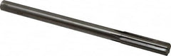 Made in USA - 0.614" Carbide-Tipped 6 Flute Chucking Reamer - Straight Flute, 9/16" Straight Shank, 2-1/4" Flute Length, 9" OAL - Caliber Tooling