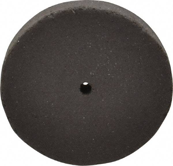 Cratex - 1" Diam x 1/16" Hole x 1/8" Thick, Surface Grinding Wheel - Silicon Carbide, Medium Grade, 25,000 Max RPM, Rubber Bond, No Recess - Caliber Tooling