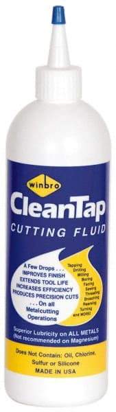 Winfield Brooks - CleanTap, 16 oz Bottle Cutting & Tapping Fluid - Water Soluble, For Machining - Caliber Tooling