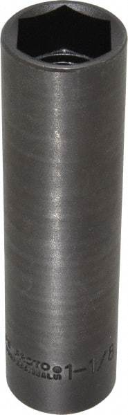 Proto - 1/2" Drive 1-1/8" Deep Impact Socket - 6 Points, 5-3/4" OAL - Caliber Tooling