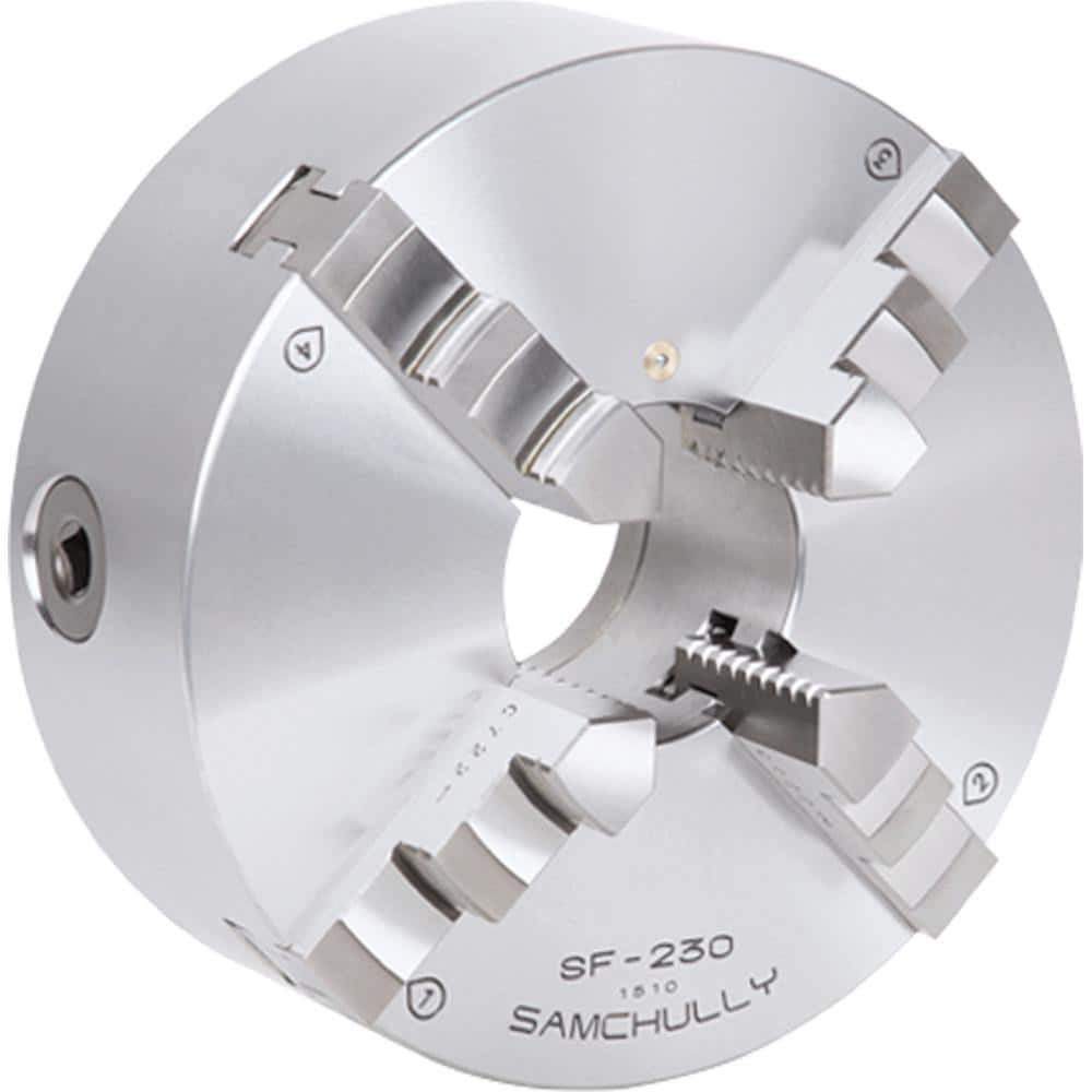 Manual Lathe Chucks; Chuck Type: Self-Centering; Material: AC2B; SCM415; Jaw Type: Tongue & Groove Jaws; Adjustable: Yes; Body Length: 16; Number Of Jaws: 4; Contents: 1 Set Of Internal And External Hard Jaws