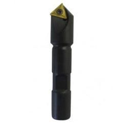 90° Point- 0.047" Min- 0.5" SH- Indexable Countersink & Chamfering Tool - Caliber Tooling