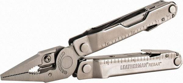 Leatherman - 17 Piece, Multi-Tool Set - Gray, 6-1/4" OAL, 4" Closed Length - Caliber Tooling