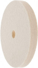 Value Collection - 4" Diam x 1/2" Thick Unmounted Buffing Wheel - 1 Ply, Polishing Wheel, 1/2" Arbor Hole, Soft Density - Caliber Tooling