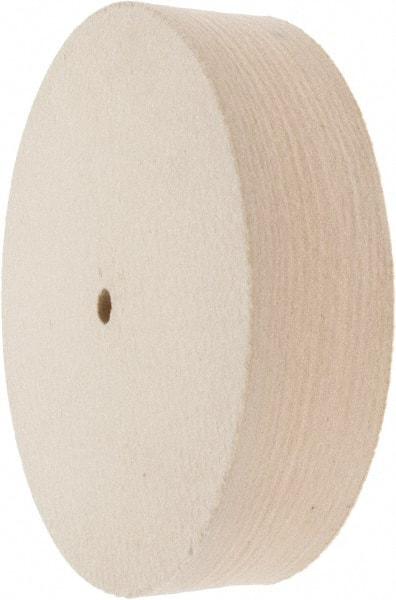 Value Collection - 8" Diam x 2" Thick Unmounted Buffing Wheel - 1 Ply, Polishing Wheel, 1/2" Arbor Hole, Hard Density - Caliber Tooling