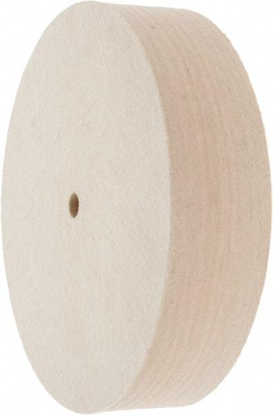 Value Collection - 8" Diam x 2" Thick Unmounted Buffing Wheel - 1 Ply, Polishing Wheel, 1/2" Arbor Hole, Medium Density - Caliber Tooling