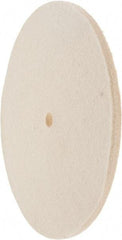 Value Collection - 8" Diam x 1/4" Thick Unmounted Buffing Wheel - 1 Ply, Polishing Wheel, 1/2" Arbor Hole, Hard Density - Caliber Tooling