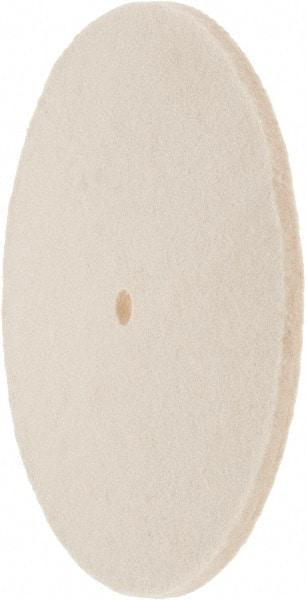 Value Collection - 8" Diam x 1/4" Thick Unmounted Buffing Wheel - 1 Ply, Polishing Wheel, 1/2" Arbor Hole, Soft Density - Caliber Tooling