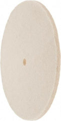 Value Collection - 8" Diam x 1/4" Thick Unmounted Buffing Wheel - 1 Ply, Polishing Wheel, 1/2" Arbor Hole, Soft Density - Caliber Tooling