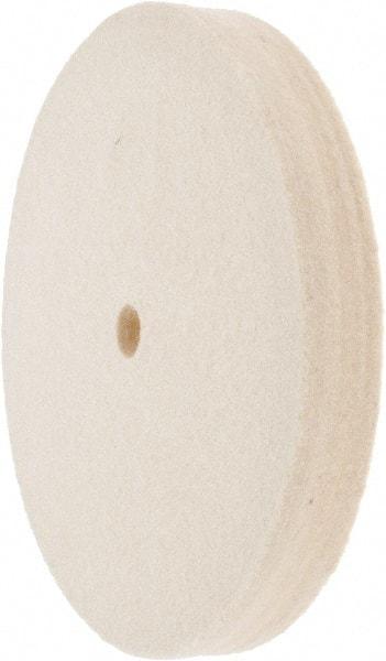 Value Collection - 6" Diam x 3/4" Thick Unmounted Buffing Wheel - 1 Ply, Polishing Wheel, 1/2" Arbor Hole, Medium Density - Caliber Tooling