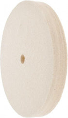 Value Collection - 6" Diam x 3/4" Thick Unmounted Buffing Wheel - 1 Ply, Polishing Wheel, 1/2" Arbor Hole, Medium Density - Caliber Tooling