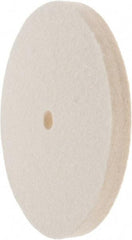 Value Collection - 6" Diam x 1/2" Thick Unmounted Buffing Wheel - 1 Ply, Polishing Wheel, 1/2" Arbor Hole, Soft Density - Caliber Tooling