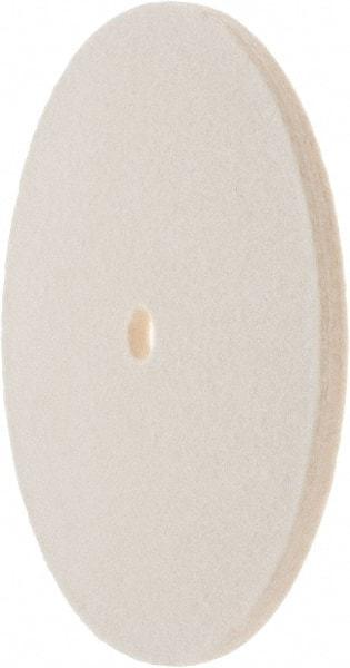 Value Collection - 6" Diam x 1/4" Thick Unmounted Buffing Wheel - 1 Ply, Polishing Wheel, 1/2" Arbor Hole, Soft Density - Caliber Tooling