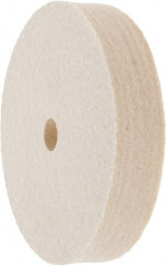 Value Collection - 4" Diam x 3/4" Thick Unmounted Buffing Wheel - 1 Ply, Polishing Wheel, 1/2" Arbor Hole, Medium Density - Caliber Tooling