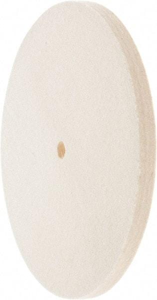 Value Collection - 8" Diam x 1/2" Thick Unmounted Buffing Wheel - 1 Ply, Polishing Wheel, 1/2" Arbor Hole, Medium Density - Caliber Tooling