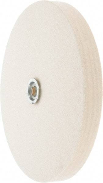 Value Collection - 10" Diam x 1" Thick Unmounted Buffing Wheel - 1 Ply, Polishing Wheel, 1" Arbor Hole, Medium Density - Caliber Tooling