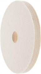 Value Collection - 6" Diam x 1/2" Thick Unmounted Buffing Wheel - 1 Ply, Polishing Wheel, 1" Arbor Hole, Medium Density - Caliber Tooling