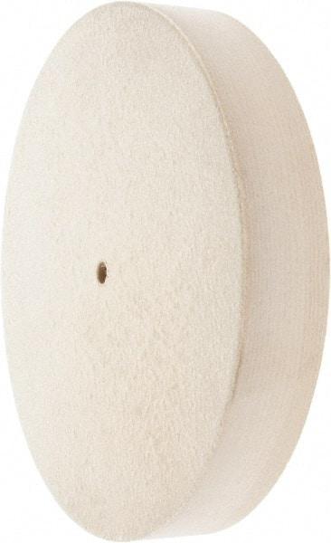 Value Collection - 12" Diam x 2" Thick Unmounted Buffing Wheel - 1 Ply, Polishing Wheel, 1/2" Arbor Hole, Hard Density - Caliber Tooling