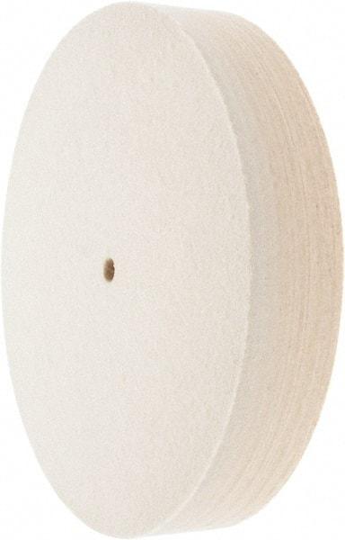 Value Collection - 10" Diam x 2" Thick Unmounted Buffing Wheel - 1 Ply, Polishing Wheel, 1/2" Arbor Hole, Soft Density - Caliber Tooling