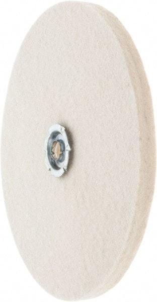 Value Collection - 8" Diam x 1/2" Thick Unmounted Buffing Wheel - 1 Ply, Polishing Wheel, 1" Arbor Hole, Soft Density - Caliber Tooling