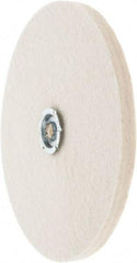 Value Collection - 8" Diam x 1/2" Thick Unmounted Buffing Wheel - 1 Ply, Polishing Wheel, 1" Arbor Hole, Soft Density - Caliber Tooling