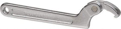 Paramount - 3/4" to 2" Capacity, Adjustable Pin Spanner Wrench - 6-3/8" OAL, 1/8" Hook Pin Height - Caliber Tooling