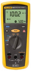 Fluke - Backlight Display, 2,000 Megohm Electrical Insulation Resistance Tester & Megohmmeter - 1,000 VDC Max Test Voltage, Powered by AA Battery - Caliber Tooling