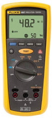 Fluke - Backlight Display, 10,000 Megohm Electrical Insulation Resistance Tester & Megohmmeter - 1,000 VDC Max Test Voltage, Powered by AA Battery - Caliber Tooling