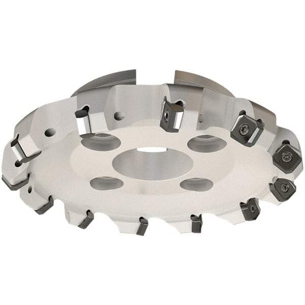 Iscar - 139.8mm Cut Diam, 40mm Arbor Hole, 7.15mm Max Depth of Cut, 45° Indexable Chamfer & Angle Face Mill - 8 Inserts, S845 SX.U 16.. Insert, Right Hand Cut, 8 Flutes, Through Coolant, Series Helido - Caliber Tooling