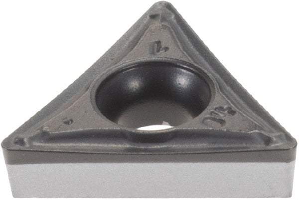 Iscar - TCMT2-1 SM Grade IC5010 Carbide Turning Insert - TiCN/Al2O3/TiN Finish, 60° Triangle, 1/4" Inscr Circle, 3/32" Thick, 1/64" Corner Radius - Caliber Tooling