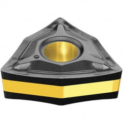 Iscar - WNMG3-1 WG Grade IC8150 Carbide Turning Insert - TiCN/Al2O3 Finish, 80° Trigon, 3/8" Inscr Circle, 5/32" Thick, 1/64" Corner Radius - Caliber Tooling