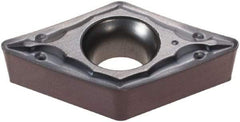 Iscar - DCMT3-2 PF Grade IC806 Carbide Turning Insert - TiAlN Finish, 55° Diamond, 3/8" Inscr Circle, 5/32" Thick, 1/32" Corner Radius - Caliber Tooling