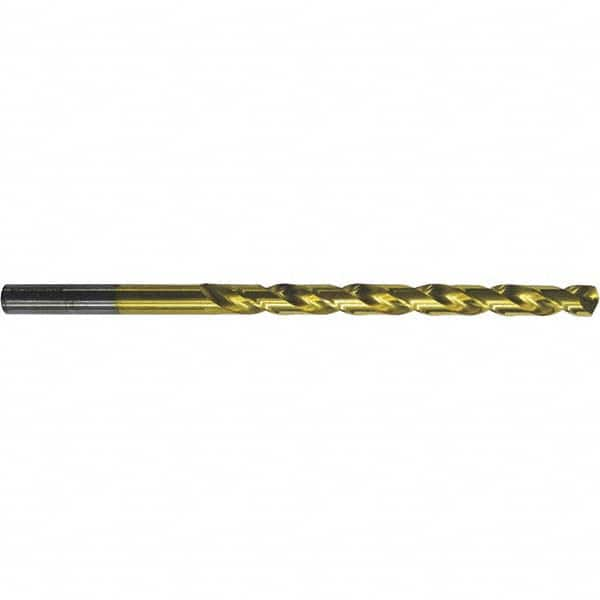 Taper Length Drill Bit: 0.0938″ Dia, 130 ° TiN Finish, 2.4409″ Flute Length, 3.7402″ OAL, RH Cut, Spiral Flute, Straight Shank, Series 669