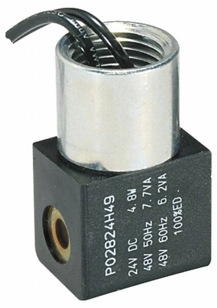 Parker - Direct Acting, Thermoplastic Solenoid Valve - Normally Closed, 232 Max PSI, FKM Seal - Caliber Tooling