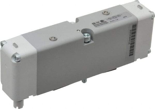 Parker - Double Solenoid 3 Position, Aluminum Solenoid Valve - All Ports Blocked, 145 Max PSI, Buna-N Seal - Caliber Tooling