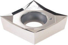 Vargus - CCGT430.5 AF Grade V12K Carbide Turning Insert - 80° Diamond, 1/2" Inscr Circle, 3/16" Thick, 0.0079" Corner Radius - Caliber Tooling