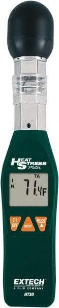 Extech - 32 to 122°F, 0 to 100% Humidity Range, Heat Stress WBGT Meter - 3% Relative Humidity Accuracy - Caliber Tooling