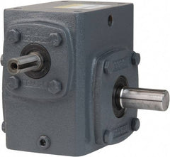 Boston Gear - 1 Centerline Distance, 5:1, 350 RPM Output, 0.69 Input Horsepower, 113 Lbs. Max Torque, Speed Reducer - Part No. 710-5-J, 3/8" Shaft Diam, Single Shaft Right, 2.31" High - Caliber Tooling