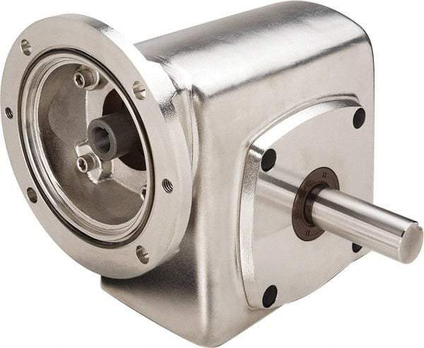 Boston Gear - 1-3/4 Centerline Distance, 30:1, 58 RPM Output, 0.65 Input Horsepower, 573 Lbs. Max Torque, Speed Reducer - Part No. SSF71830KB5JS, Single Shaft Right, 5/8" Bore, 3.81" High, 56C NEMA - Caliber Tooling