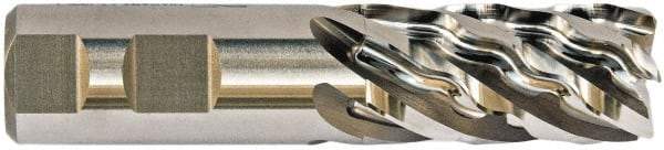 Niagara Cutter - 6 Flute, Single End, Cobalt, Corner Chamfer End Mill - 5-3/4" OAL, Right Hand Flute, 2" LOC, Right Hand Cut - Caliber Tooling