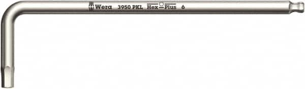 Wera - 5mm Hex, Long Arm, Hex Key - 154mm OAL, Metric System of Measurement - Caliber Tooling