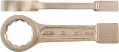 Ampco - 2-9/16" 12 Point Striking Box Wrench - Single End, 11-1/4" OAL, Aluminum Bronze, Polished Finish - Caliber Tooling