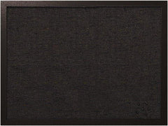 MasterVision - 17.72" Wide x 23.62" High Cork Bulletin Board - Fabric, Black - Caliber Tooling