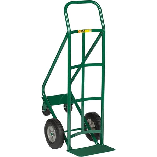 Little Giant - 800 Lb Capacity 47" OAH Hand Truck - Continuous Handle, Steel, Flat-Free Microcellular Foam Wheels - Caliber Tooling