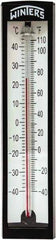 Winters - -40 to 110°F, Industrial Thermometer with Standard Thermowell - 2 Inch Immersion Length, 1-7/8 Inch Stem Length, 6 Inch Long, 1/2 Inch Thread - Caliber Tooling