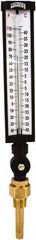 Winters - -40 to 110°F, Industrial Thermometer with Standard Thermowell - 3 Inch Immersion Length, 3-1/2 Inch Stem Length, 17 Inch Long, 3/4 Inch Thread - Caliber Tooling