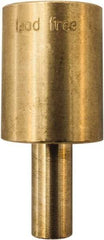 Winters - 2.01 Inch Overall Length, 3/4 Inch Thread, Brass Thermowell - 0.8 Inch Insertion Length - Caliber Tooling