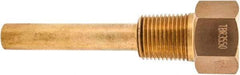 Winters - 4-1/2 Inch Overall Length, 1/2 Inch Thread, Brass Thermowell - 2-1/2 Inch Insertion Length - Caliber Tooling